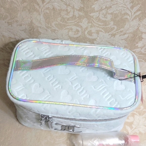Juicy Couture 2pc Vanity Case with Holographic Accents NWT - Picture 2 of 10